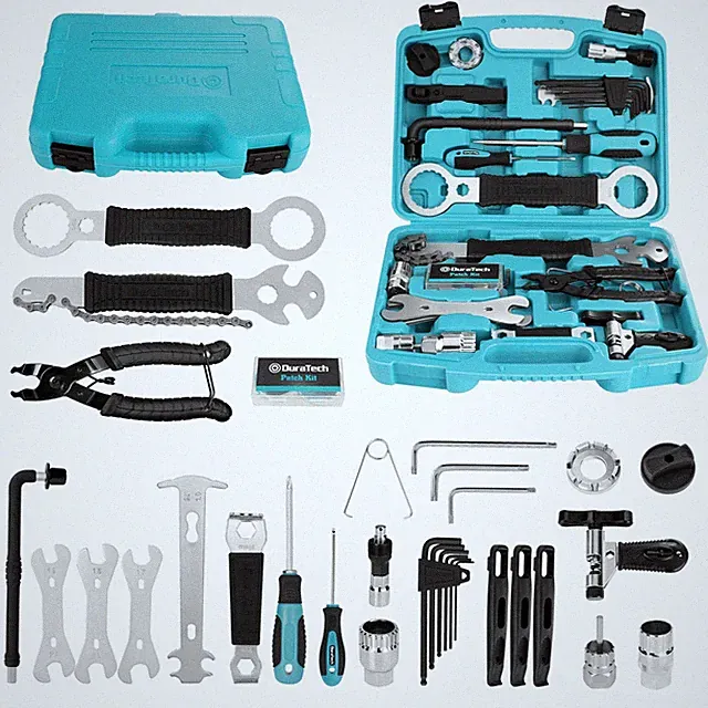 41 Pieces Bike Repair Tools, Complete Bike Tools Kit with Storage Box, Mounta...