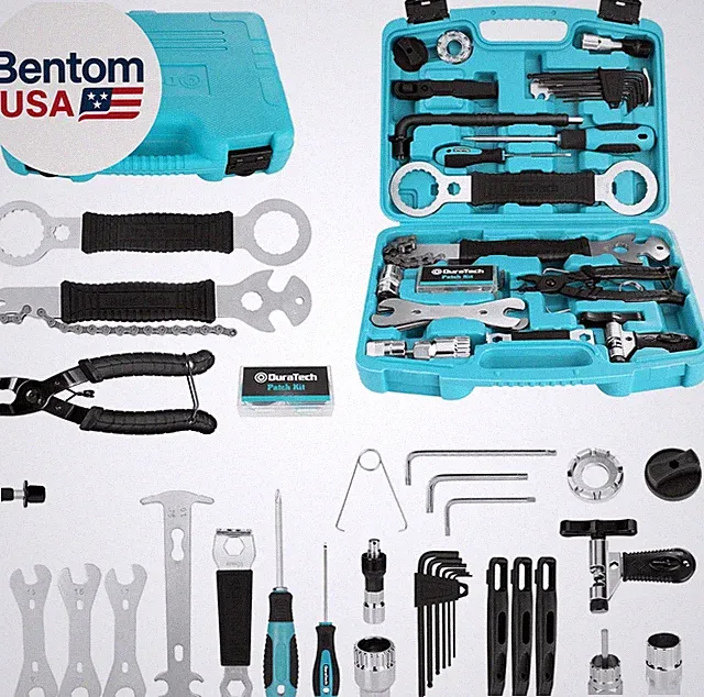 41 Pieces Bike Repair Tools, Complete Bike Tools Kit with Storage Box, Mountain