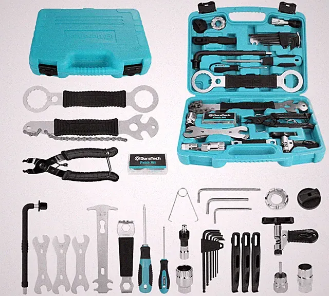 41Pc Bike Repair Tool Kit Bicycle Maintenance Set w/ Case