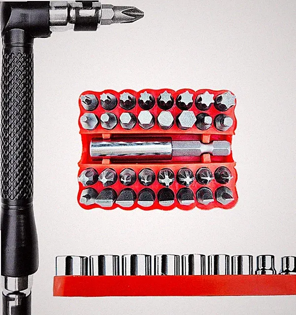 44-in-1 Bike Tool Kit w/ Screwdrivers, Hex Keys & Drill Bits for MTB & Road