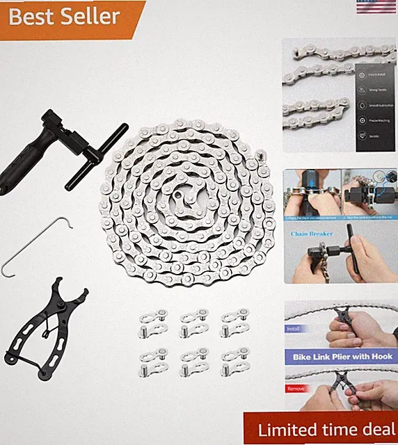 6/7/8 Speed Bicycle Maintenance Kit: Chain Breaker, Plier, and Buckles Included