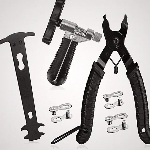 All-in-One Bike Chain Repair Toolkit - Master Link Pliers & Splitter Included