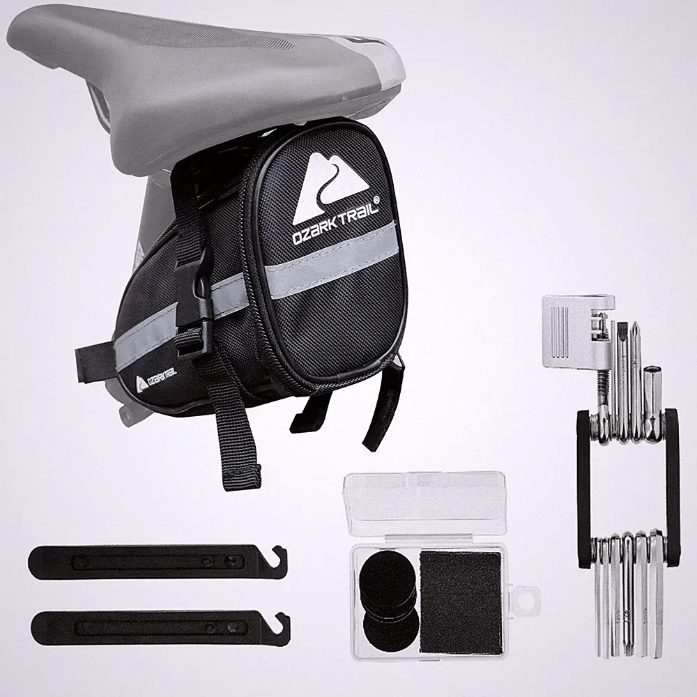 Bicycle Repair Tool Kit in Portable Seat Bag