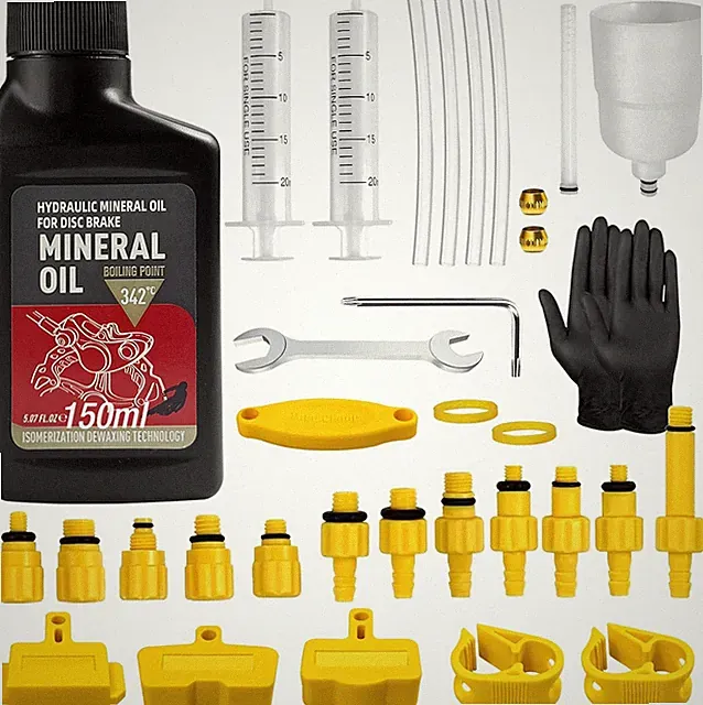 Bike Brake Bleed Kit Mineral Oil Hydraulic Disc Brake System Including 150ML