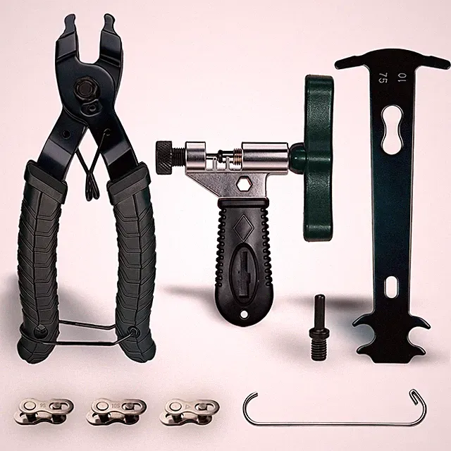 Bike Chain Repair Tools Set, Includes Bicycle Chain Breaker Tool, Master Link...