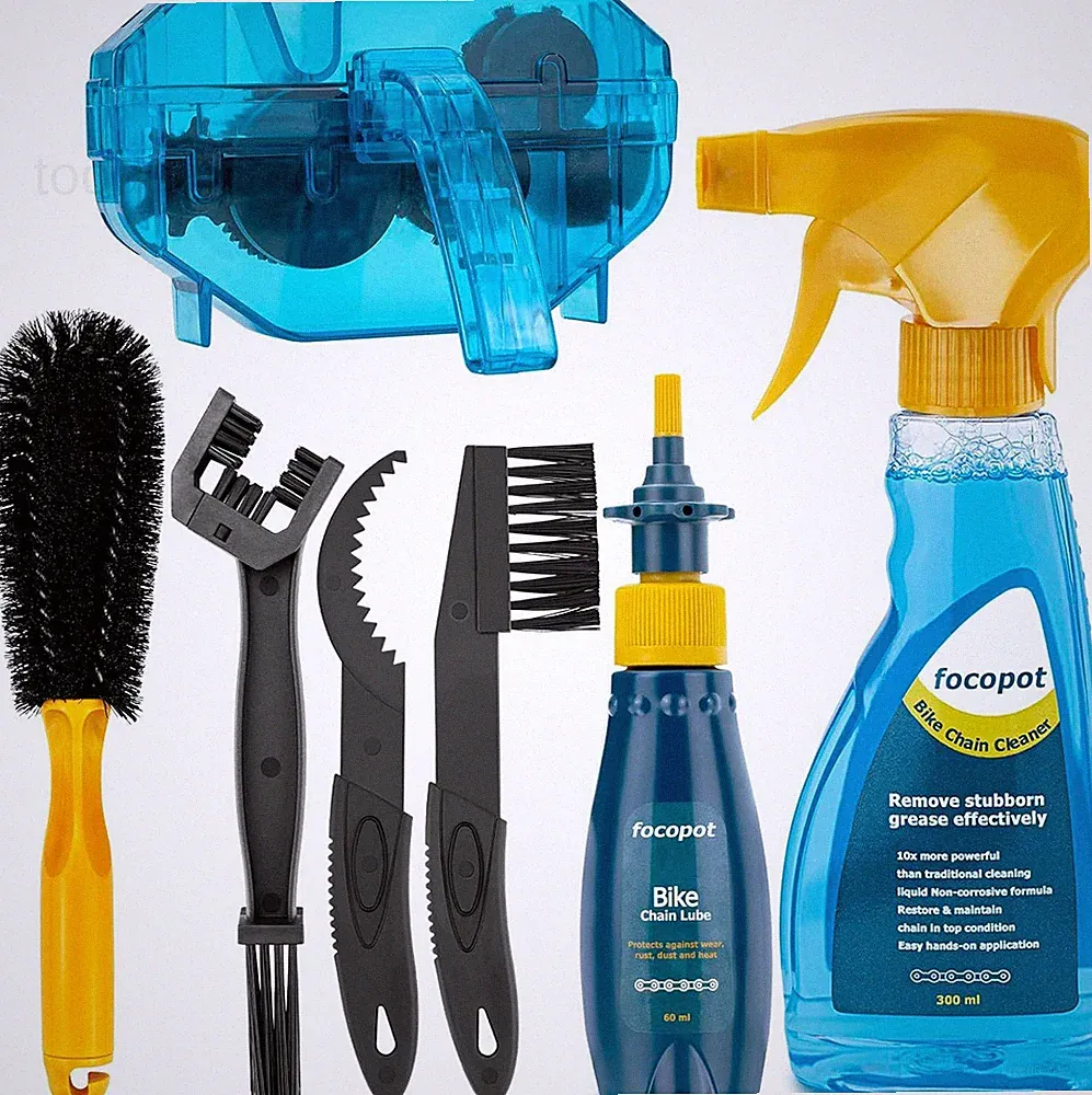 Bike Cleaning Kit Including Bicycle Chain Cleaner Degreaser,Cycling Chain Lube..
