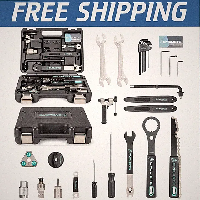 Bike Tool Kit - 22 PCS Repair Set for Road & Mountain Bikes^