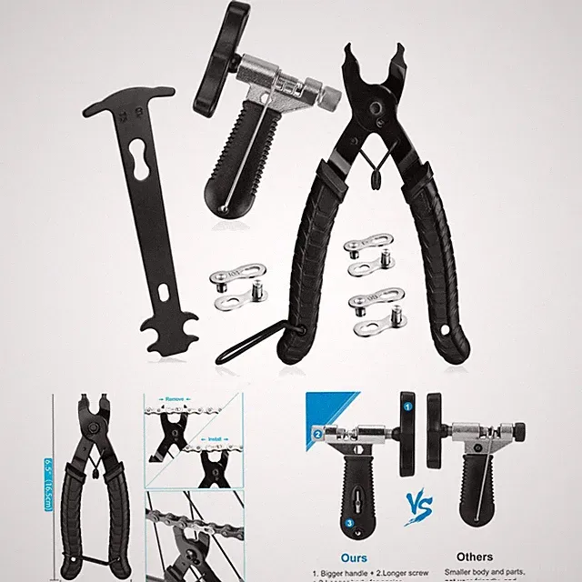 Durable Bike Chain Tool Set for Fast Repairs: Master Link & Checker Included