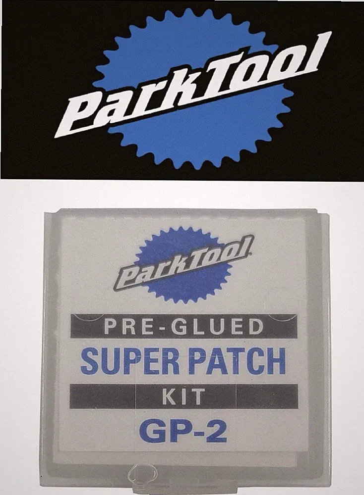 Park Tool GP-2 Pre-Glued Super Patch Kit 3M Adhesive Tube Repair Bike glueless