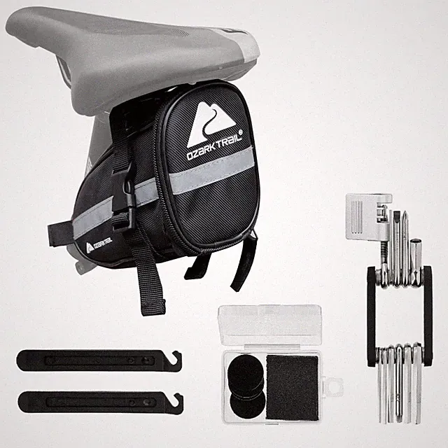 Portable Bicycle Repair Kit and Seat Bag Lightweight Tool Set