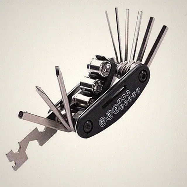 Tools Repairing Set 15 In 1 Bike Repair Tool Kit Wrench Screwdriver For Cycling