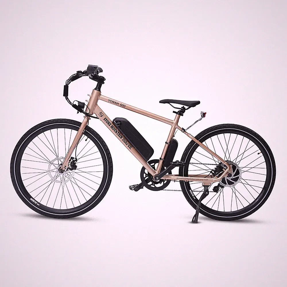 Yonah 600 Electric Bicycle 27.5” Top Speed Mountain Bike 20mph 500W Motor Beige